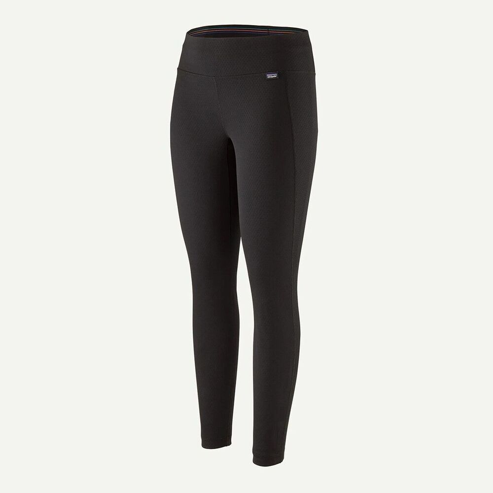 Patagonia Women's Capilene Midweight Bottoms Pants Leggings Black Large